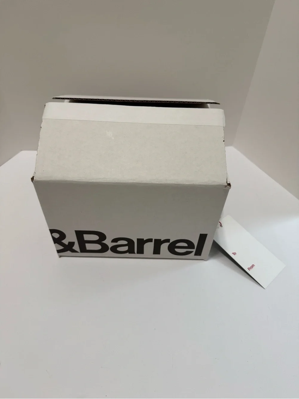 Crate & Barrel Medium LED White Ceramic Snowflake 7in Christmas Decor 684581 NWT
